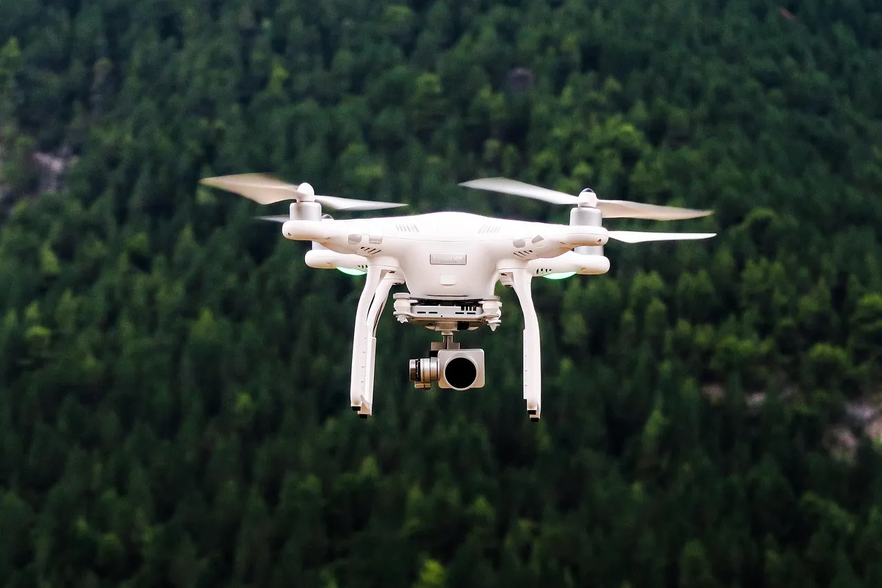 Drone, flying, camera
