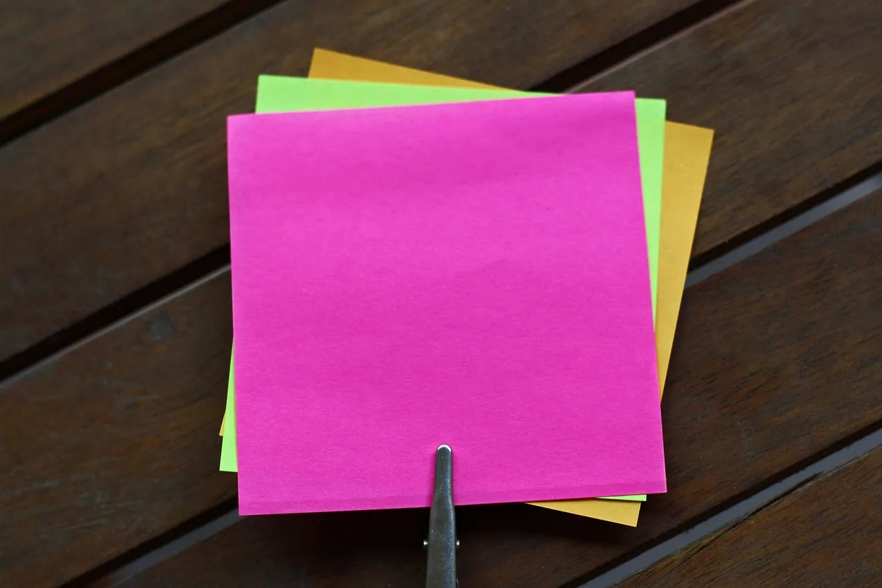 Sticky notes, blank, sticky note