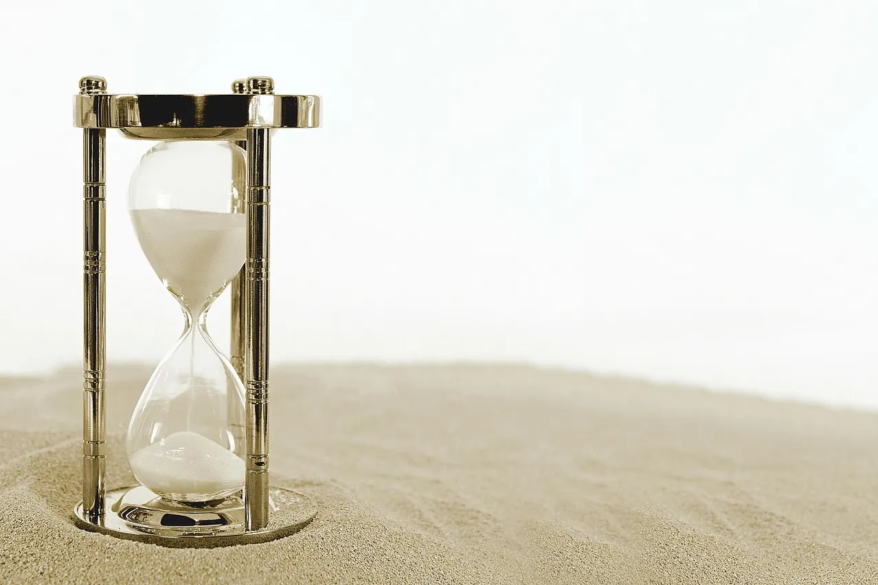Hourglass, clock, time