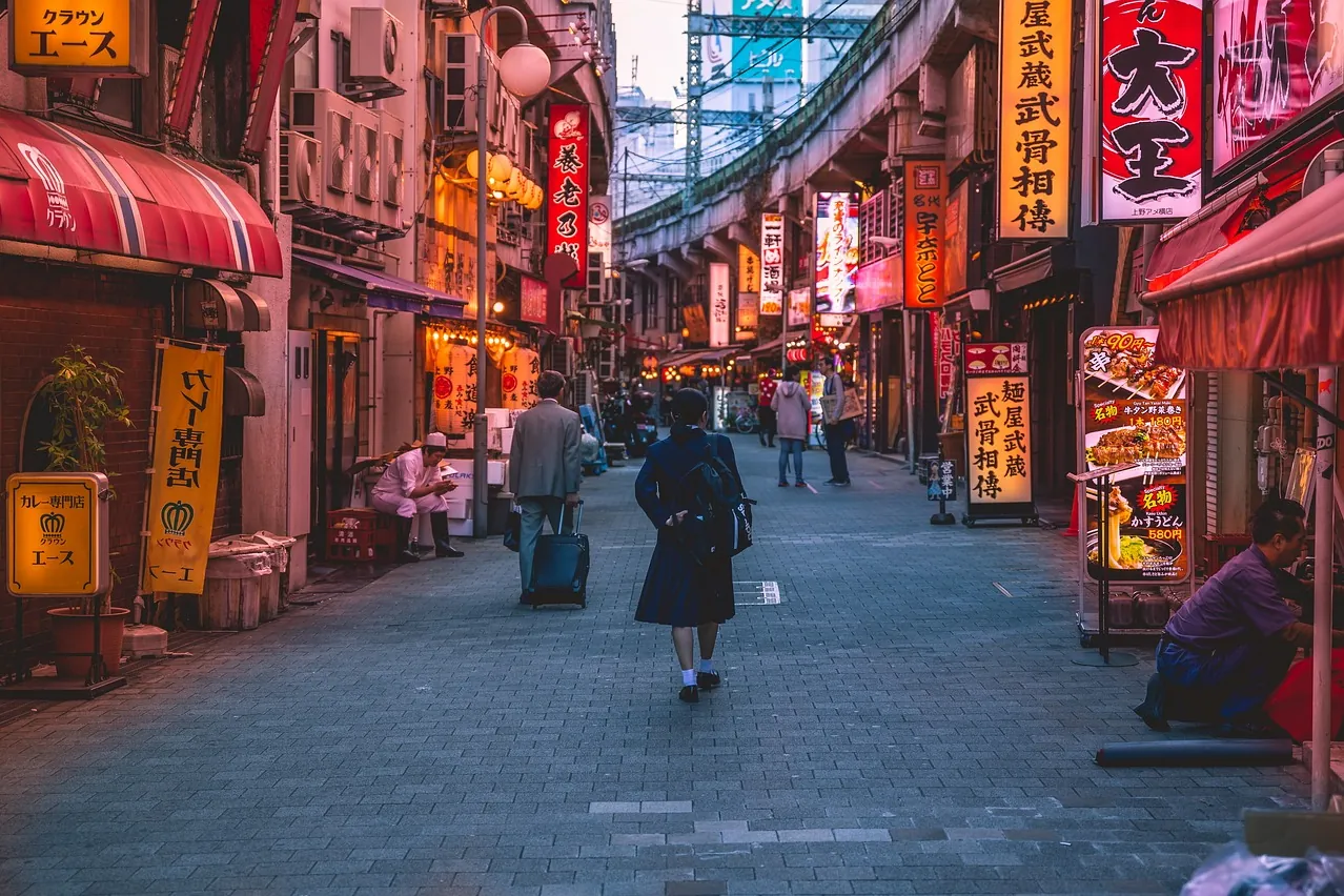 Woman, japan, street