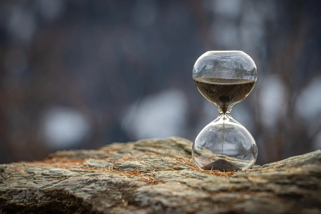 Hourglass, time, rock