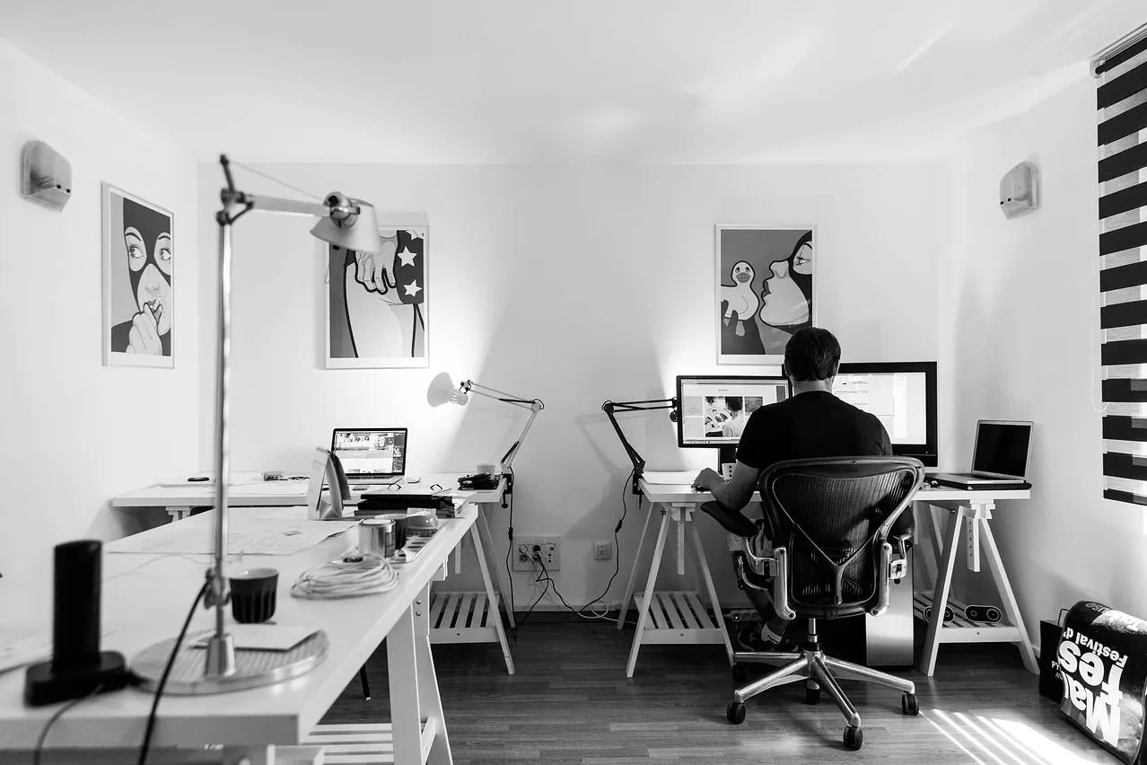 Office, work, desk
